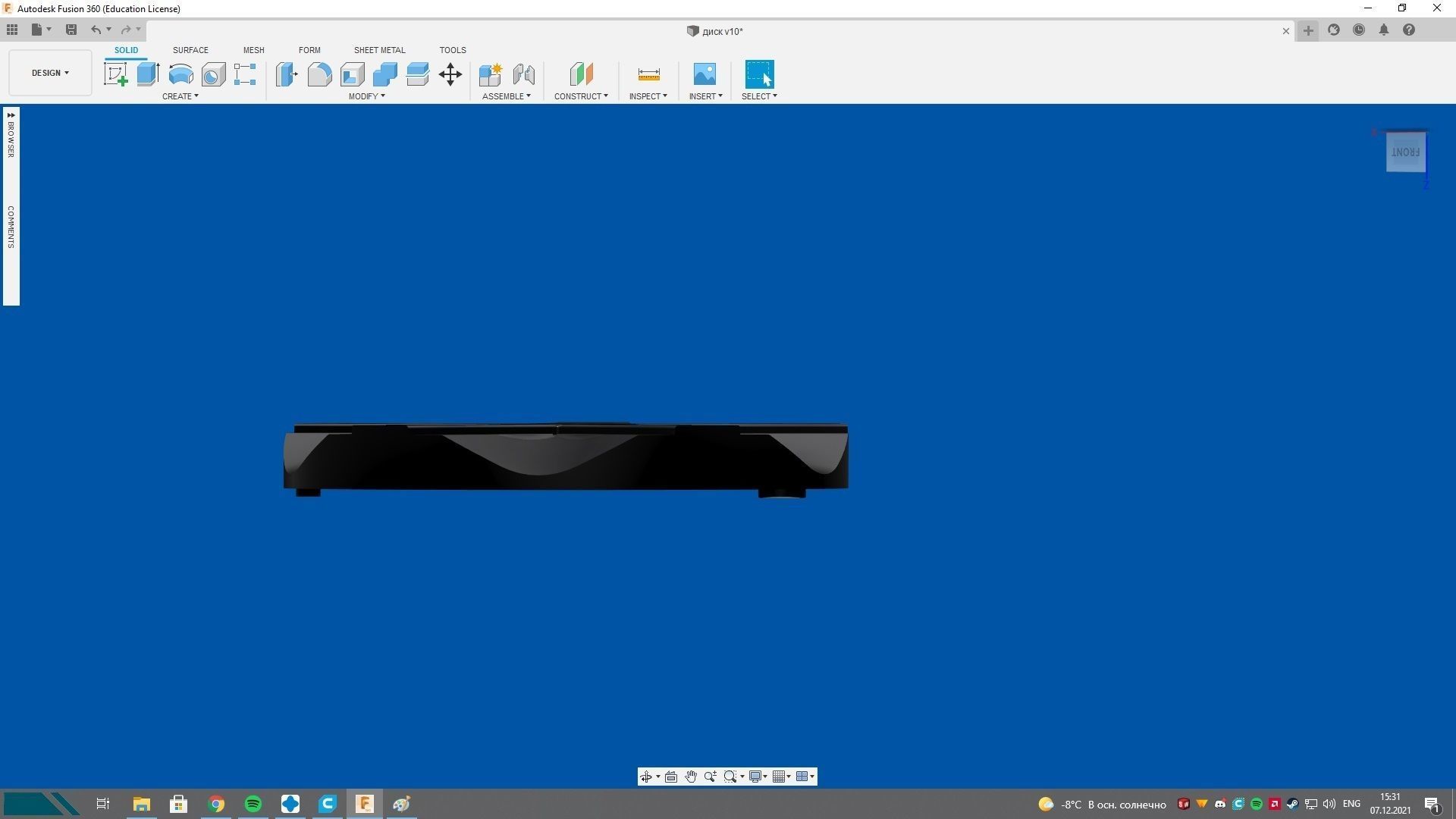 Hubcap omega 3D print model_4