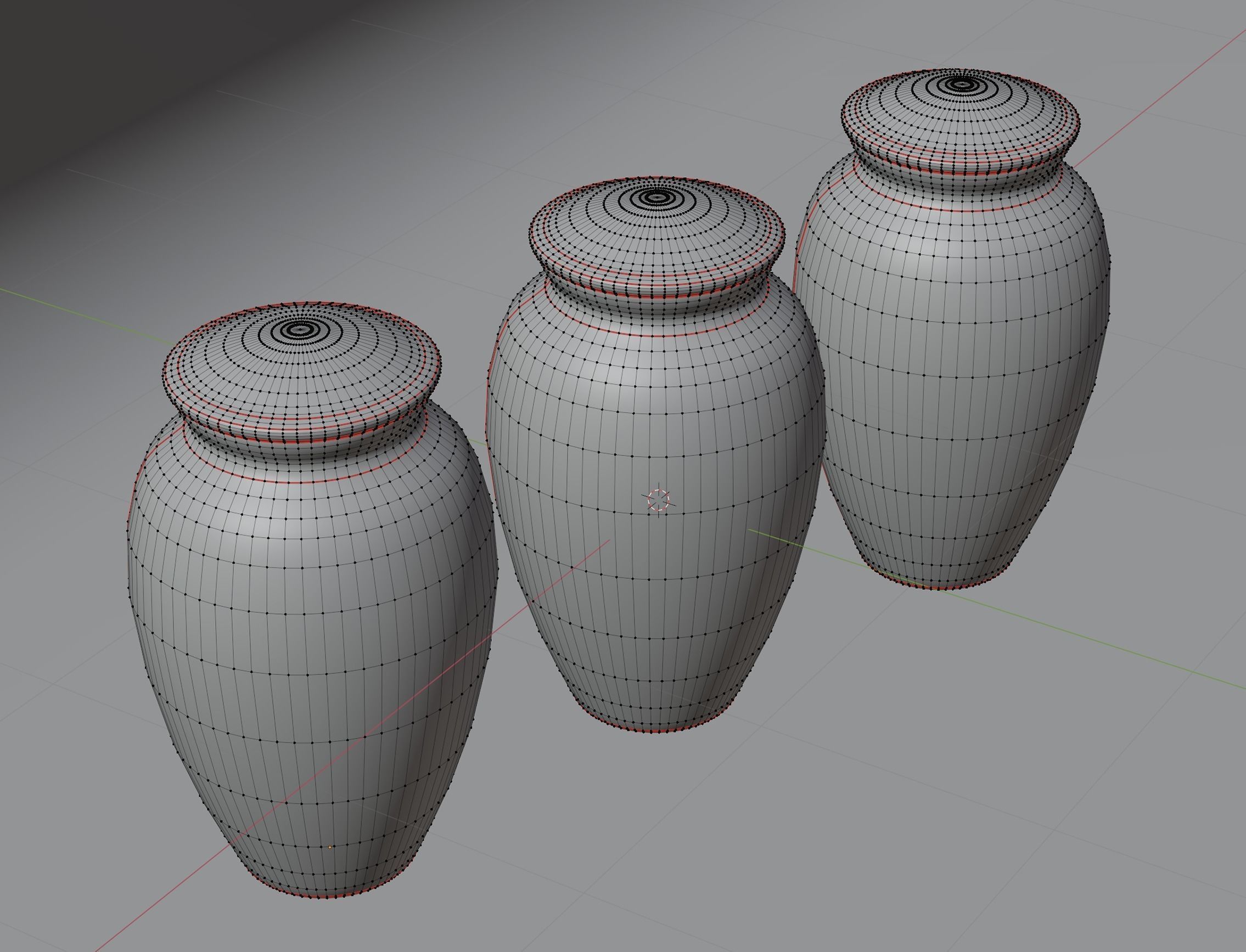 Ash Urns Color Customizable Low-poly 3D model_18