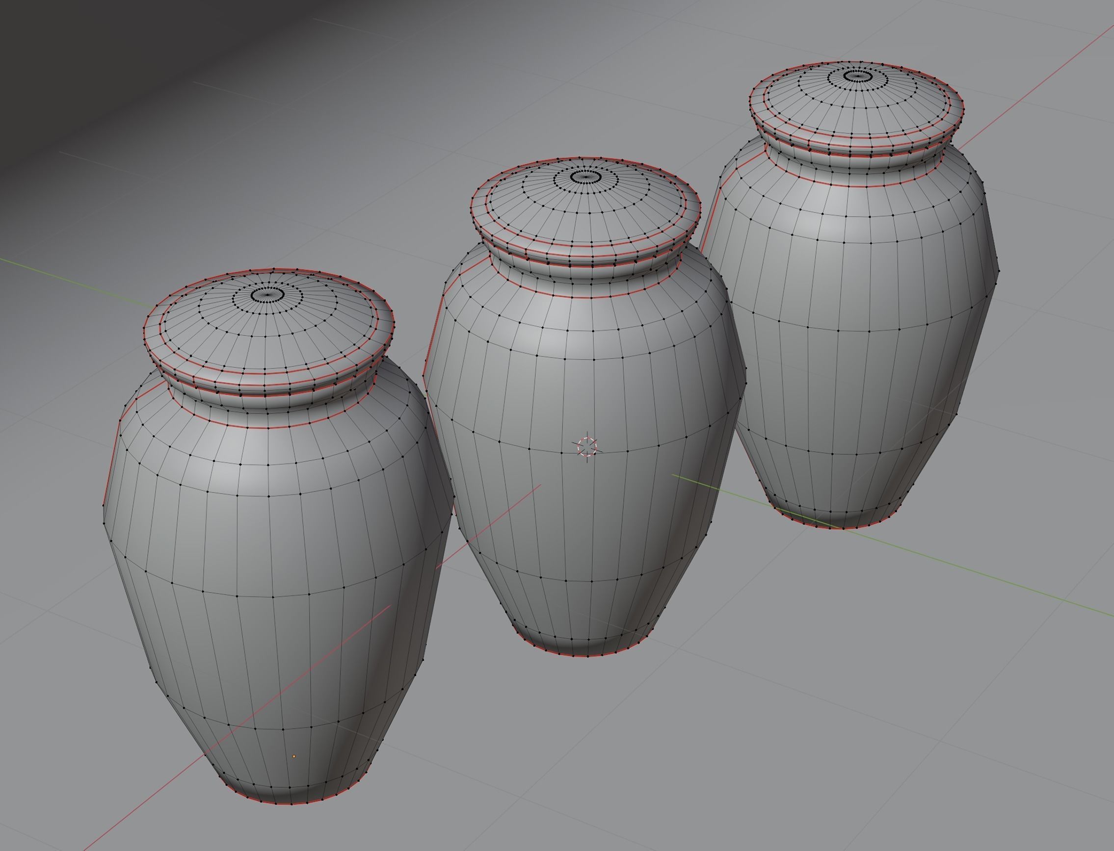 Ash Urns Color Customizable Low-poly 3D model_17