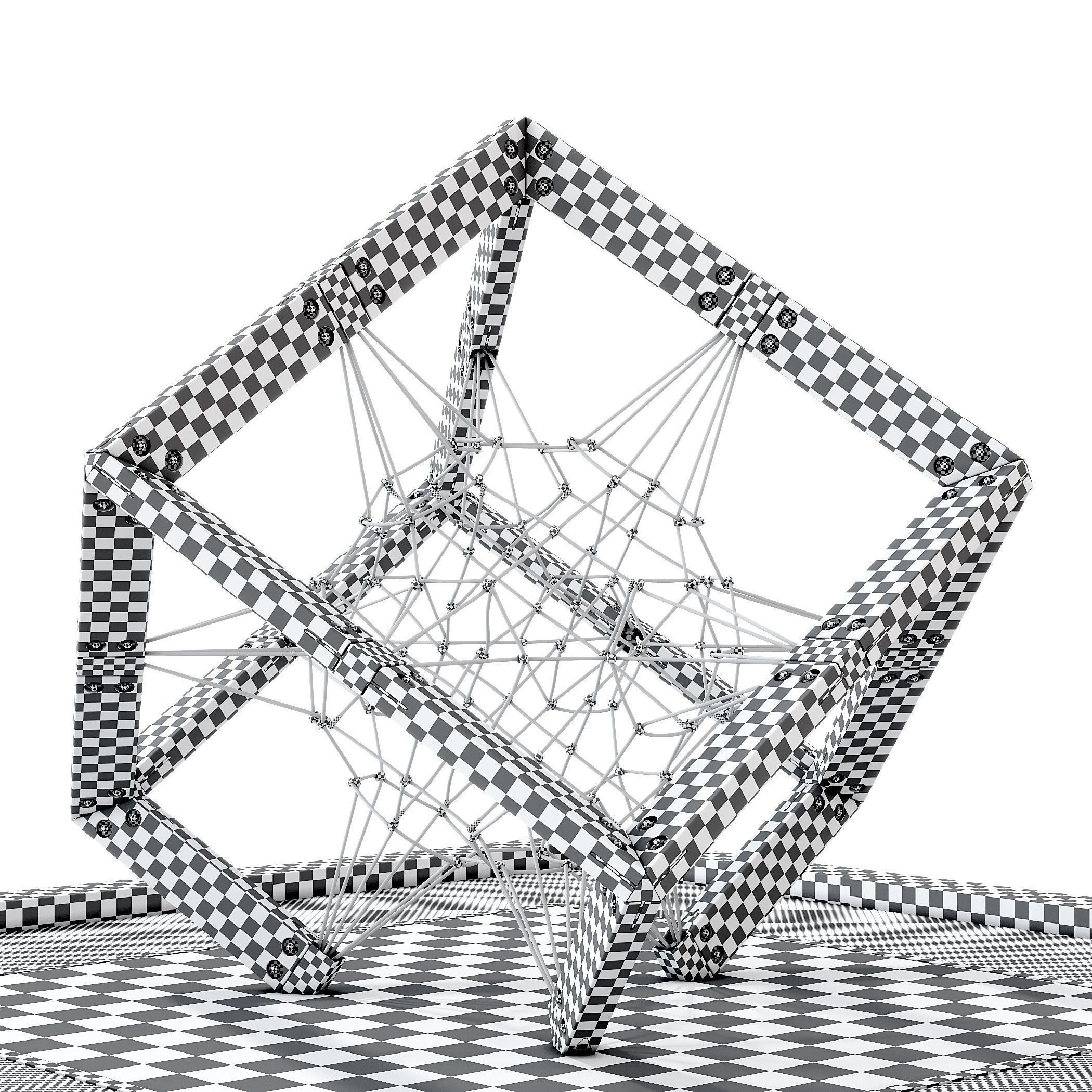 Children play rope complex Cube 3D model | CGTrader