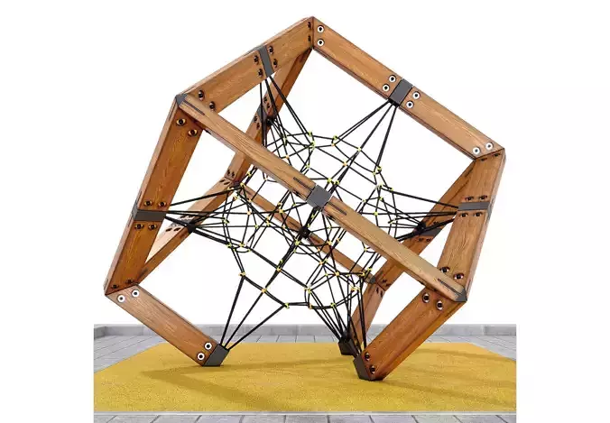 Children play rope complex Cube