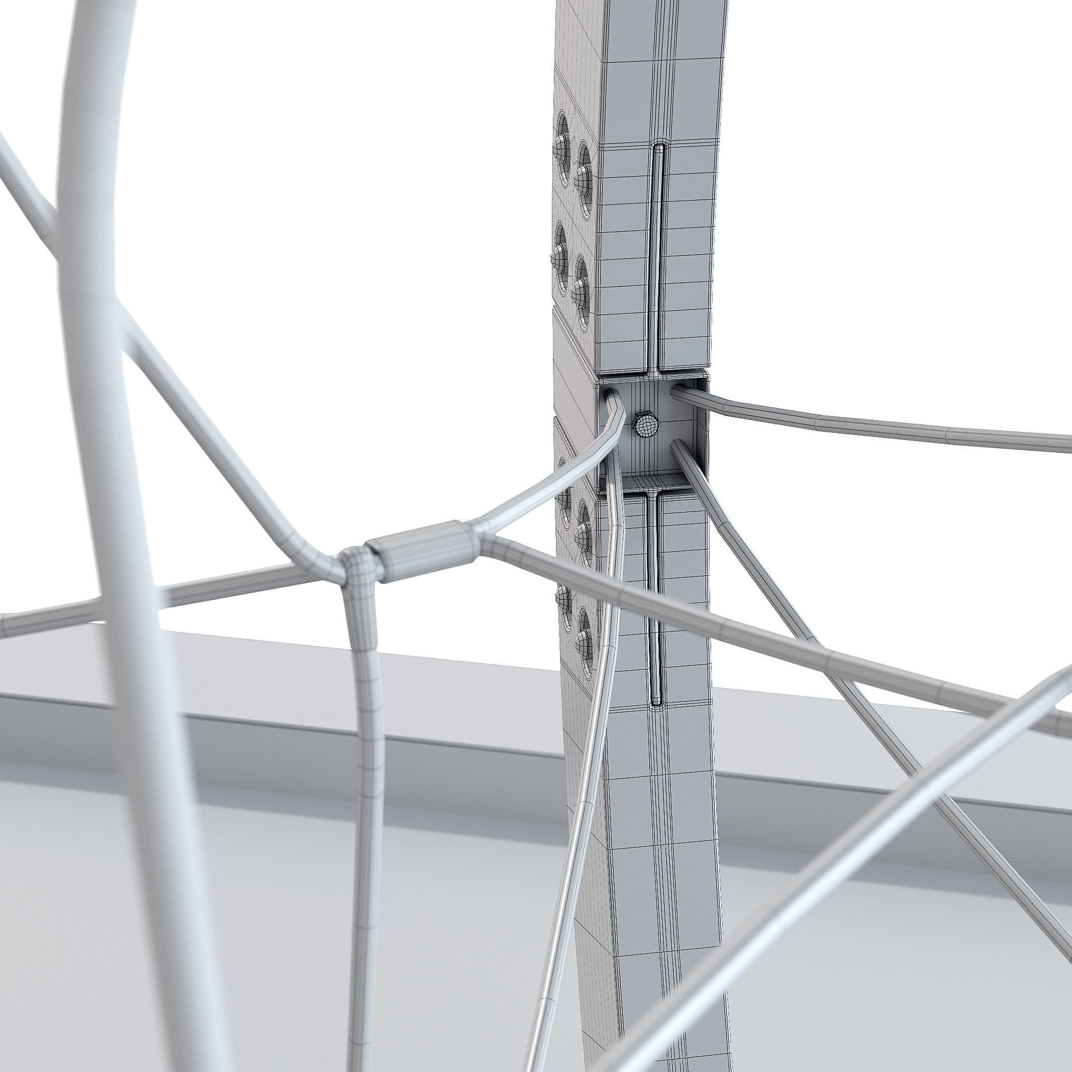 Children play rope complex Sphere 3D model_2