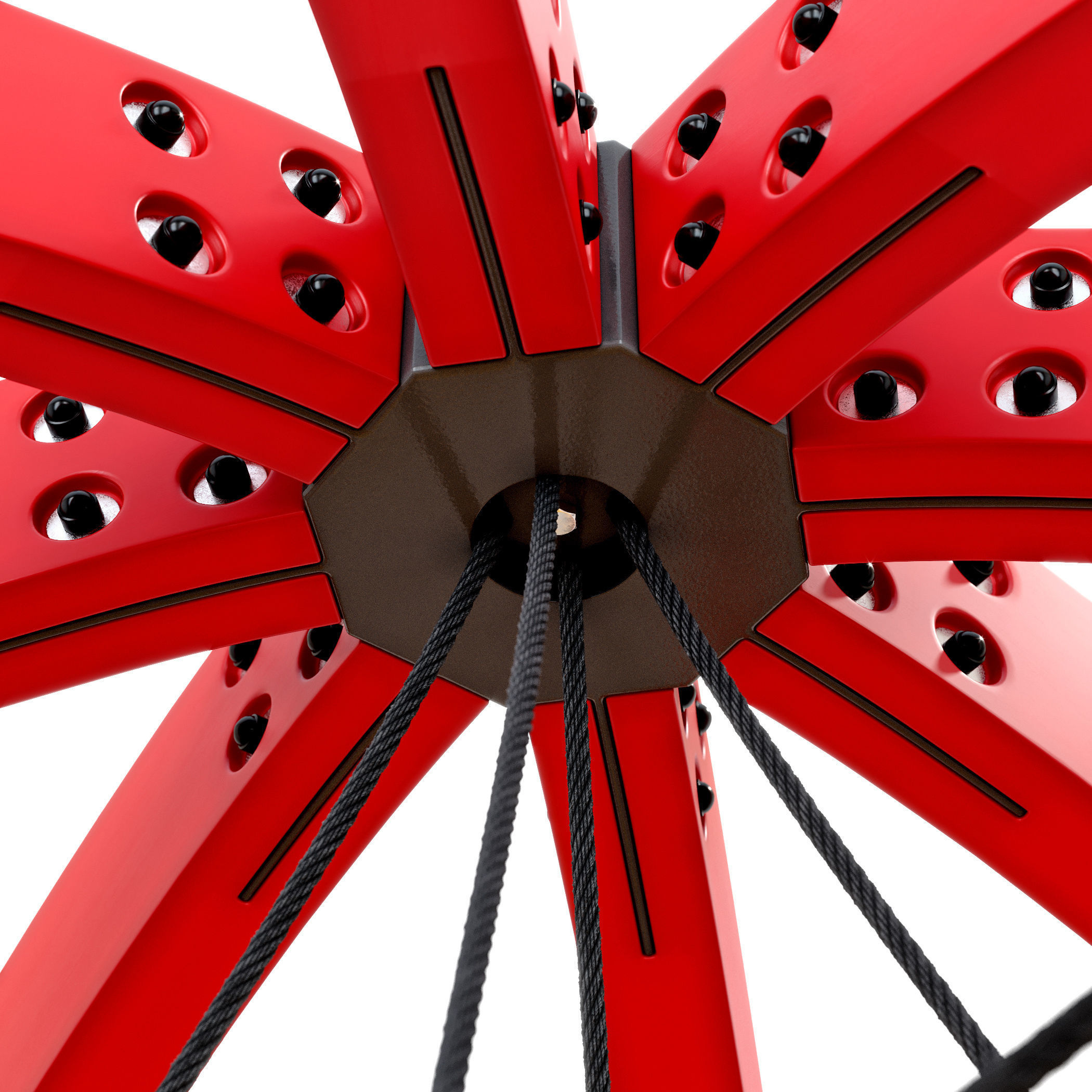 Children play rope complex Sphere 3D model_7