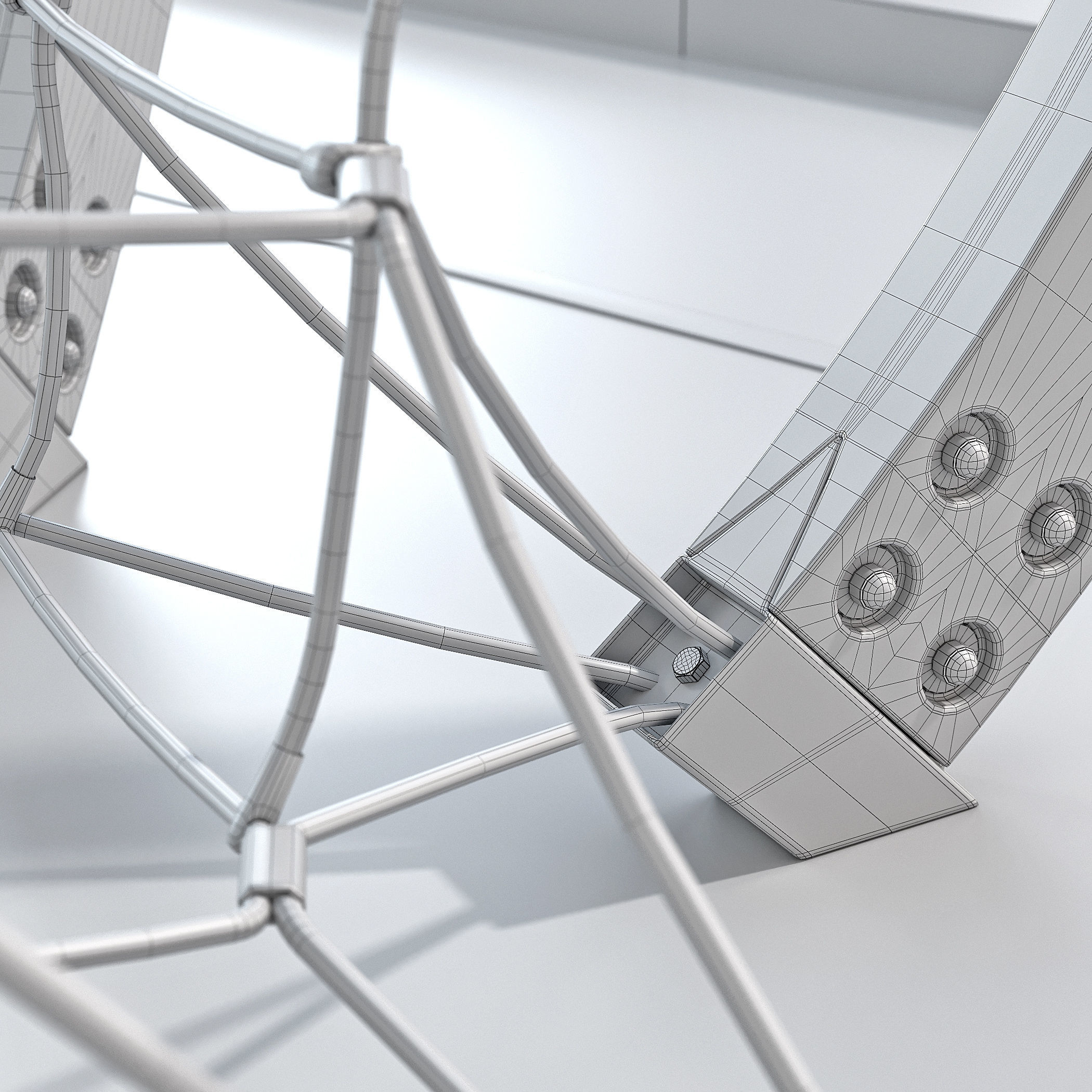 Children play rope complex Sphere 3D model_4