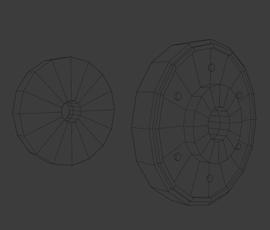 Cannon Low-poly 3D model_18