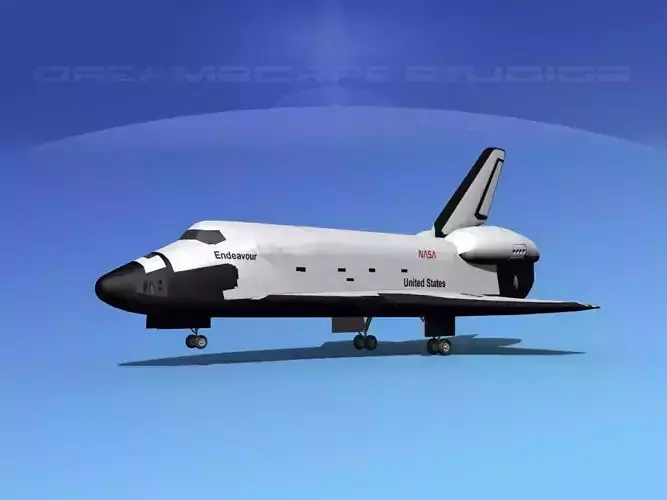 Space Shuttle Endeavour Landing MP 2-3  3D model