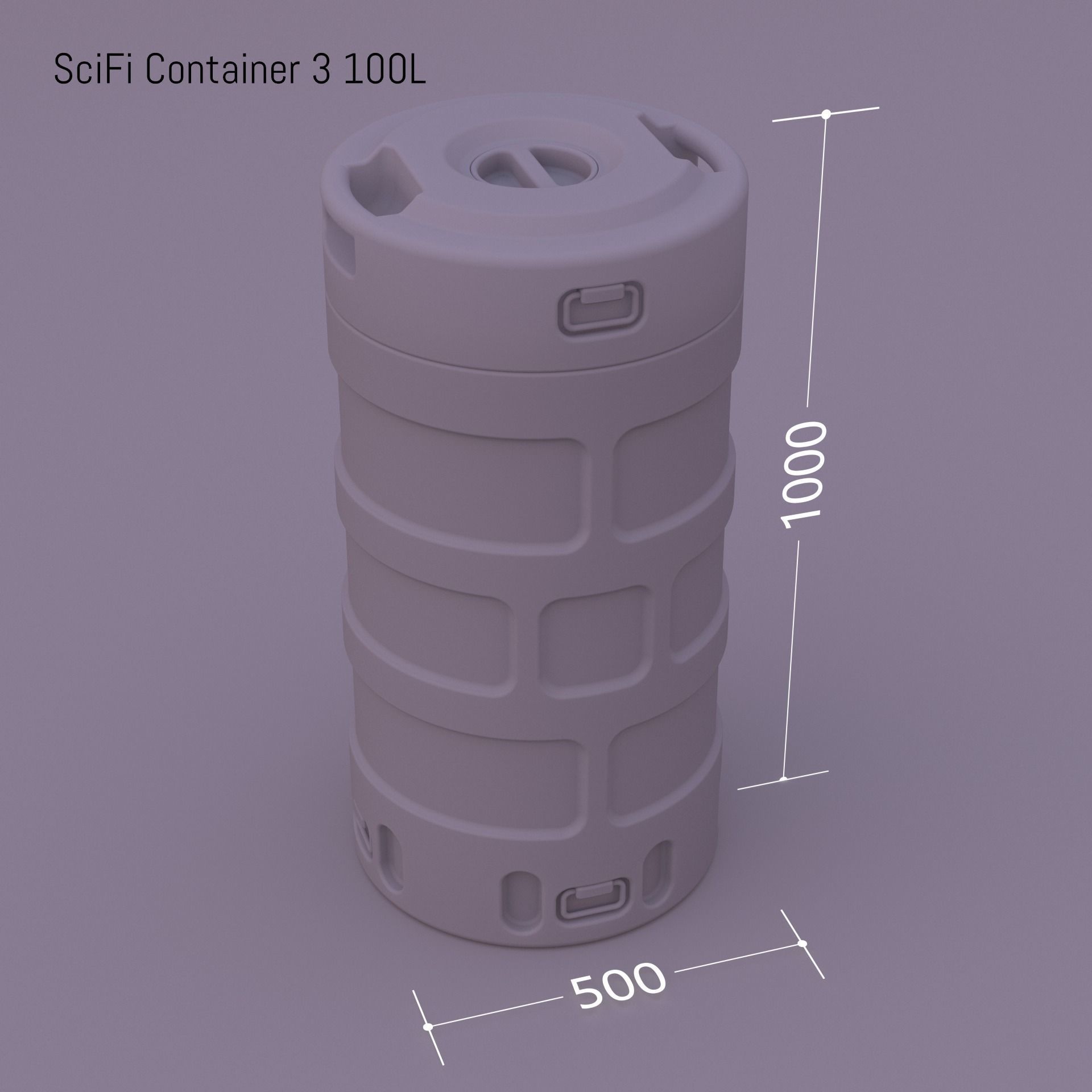 SciFi Container 3 3D model_30
