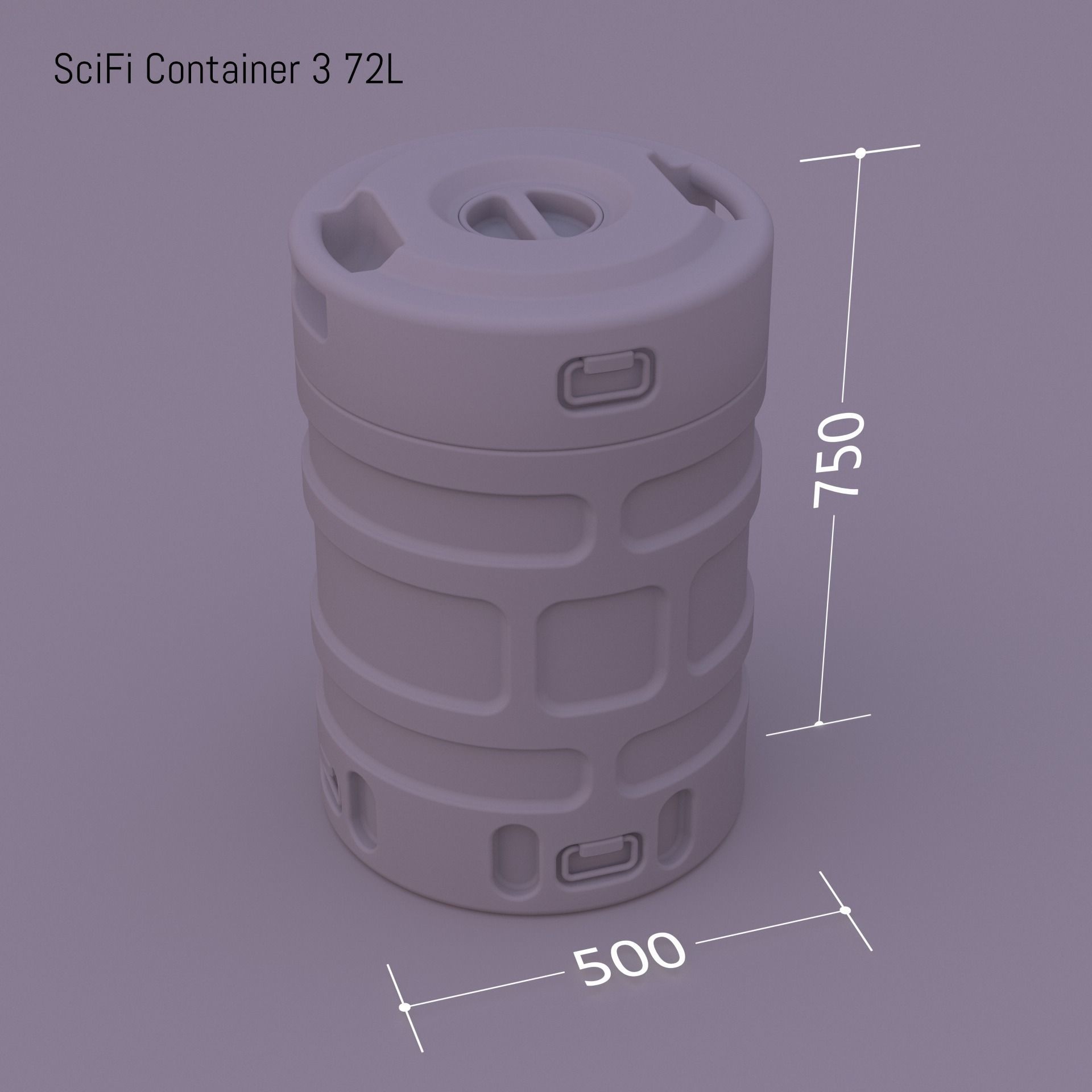 SciFi Container 3 3D model_19