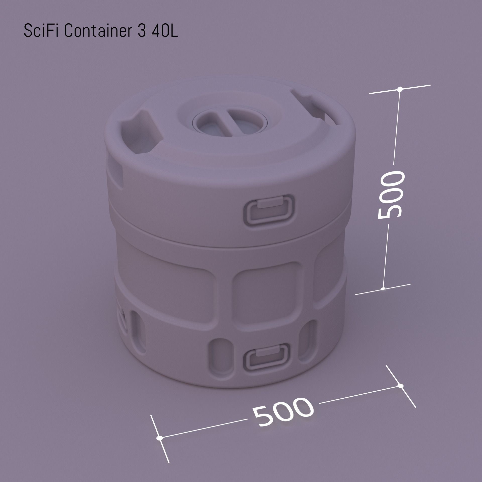 SciFi Container 3 3D model_8