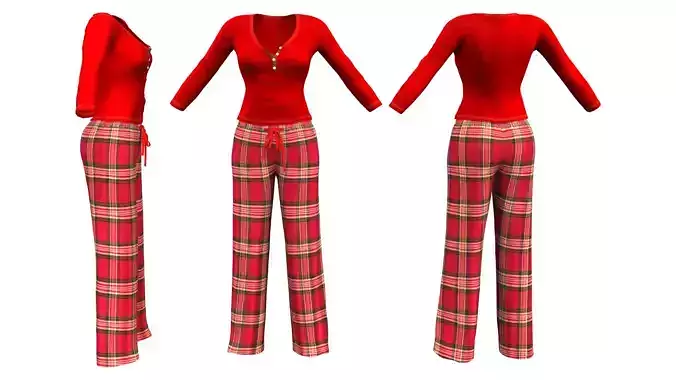 Female Long Sleeve Pyjama Set