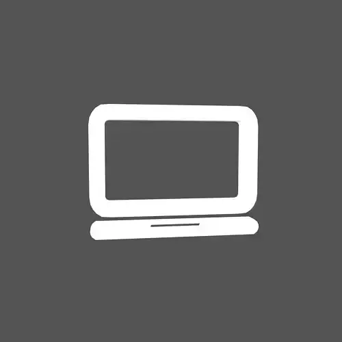 Computer Symbol v1 001 Low-poly 3D model