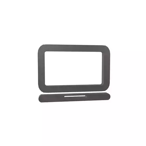 Computer Symbol v1 002 Low-poly 3D model