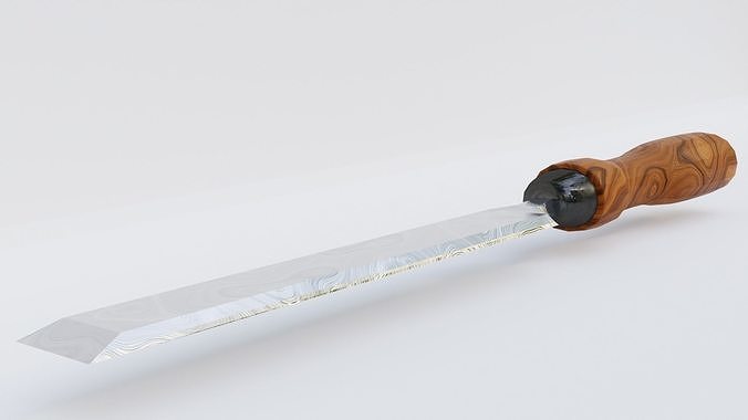 Onyx Damascus Chisel  Low-poly 3D model