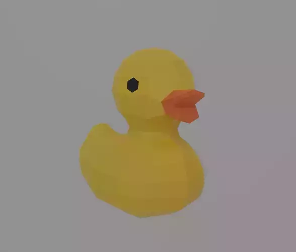 Rubber Duck Free low-poly 3D model