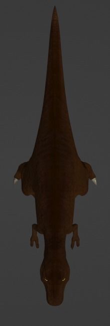 Tyrannosaurus Rex Model - texture painted with bump 3D model_16