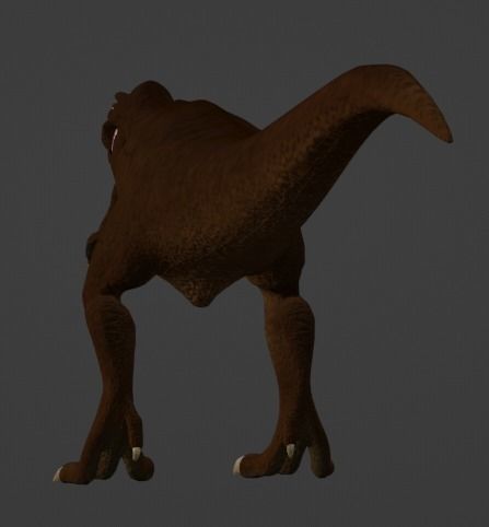 Tyrannosaurus Rex Model - texture painted with bump 3D model_15