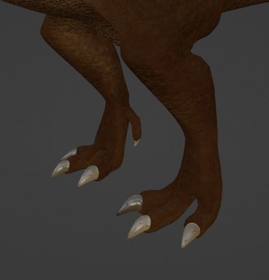 Tyrannosaurus Rex Model - texture painted with bump 3D model_11