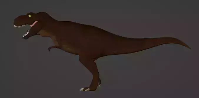 Tyrannosaurus Rex Model - texture painted with bump 3D model