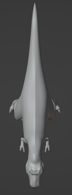 Tyrannosaurus Rex Model - texture painted with bump 3D model_3