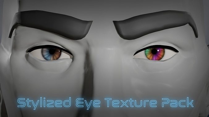 Stylized Eyes Texture Pack 3D model
