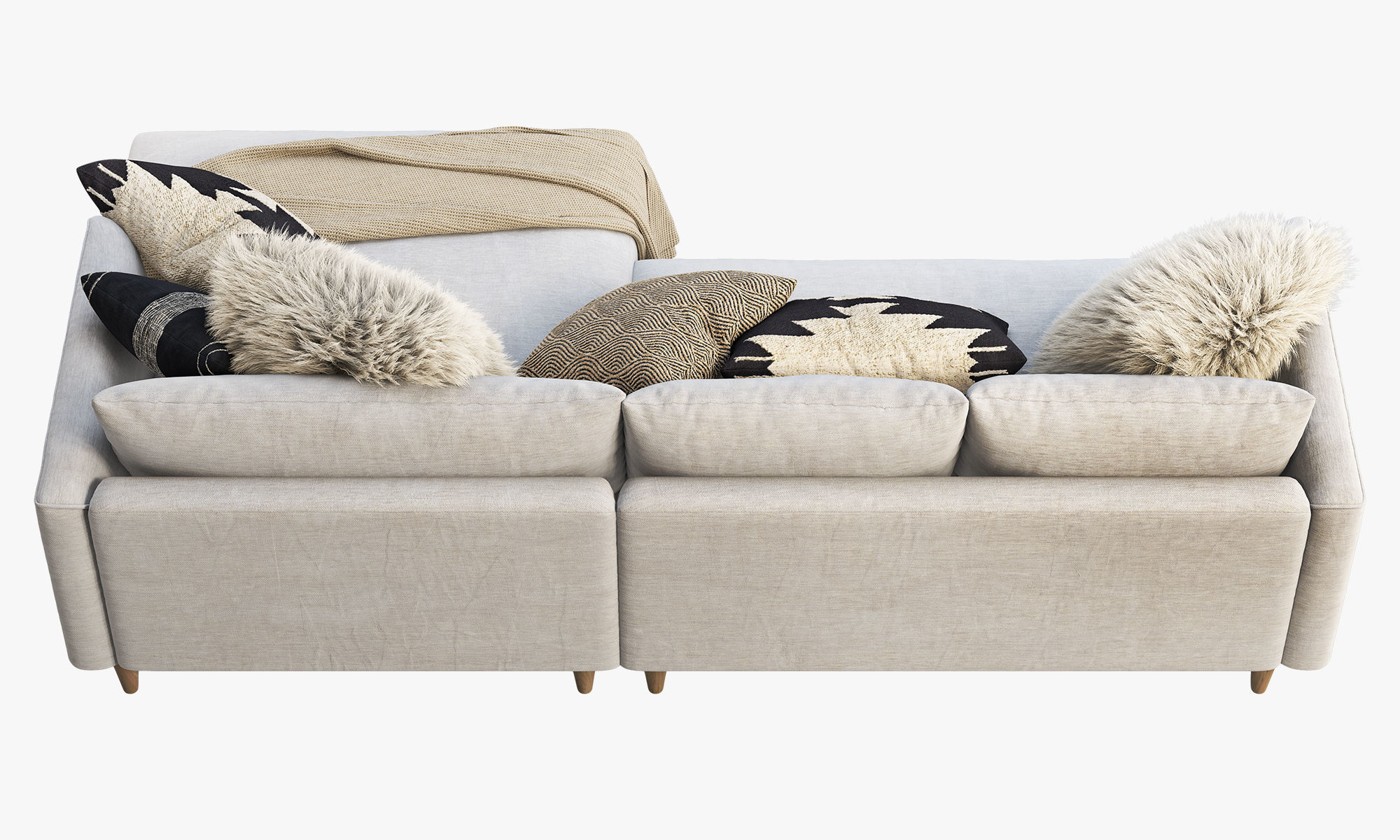 Joybird Lewis Sectional sofa 3D model CGTrader