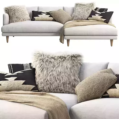 Joybird Lewis Sectional sofa  3D model
