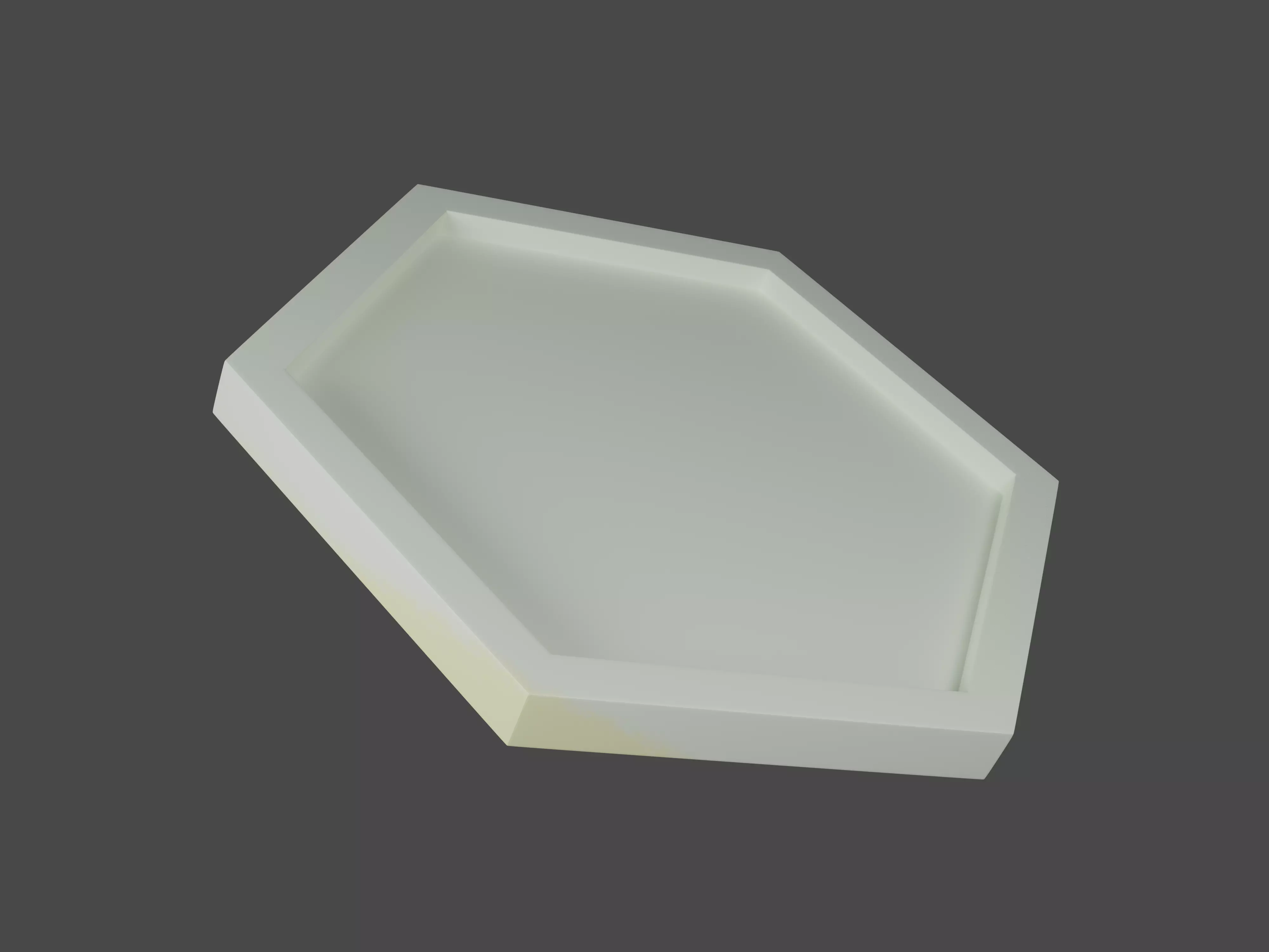 3D Hexagon Plaster Plate Model Free 3D model