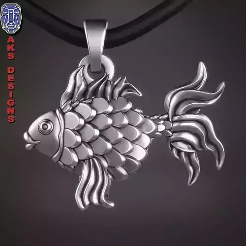  Pendant  organic Jewelry Fish 1