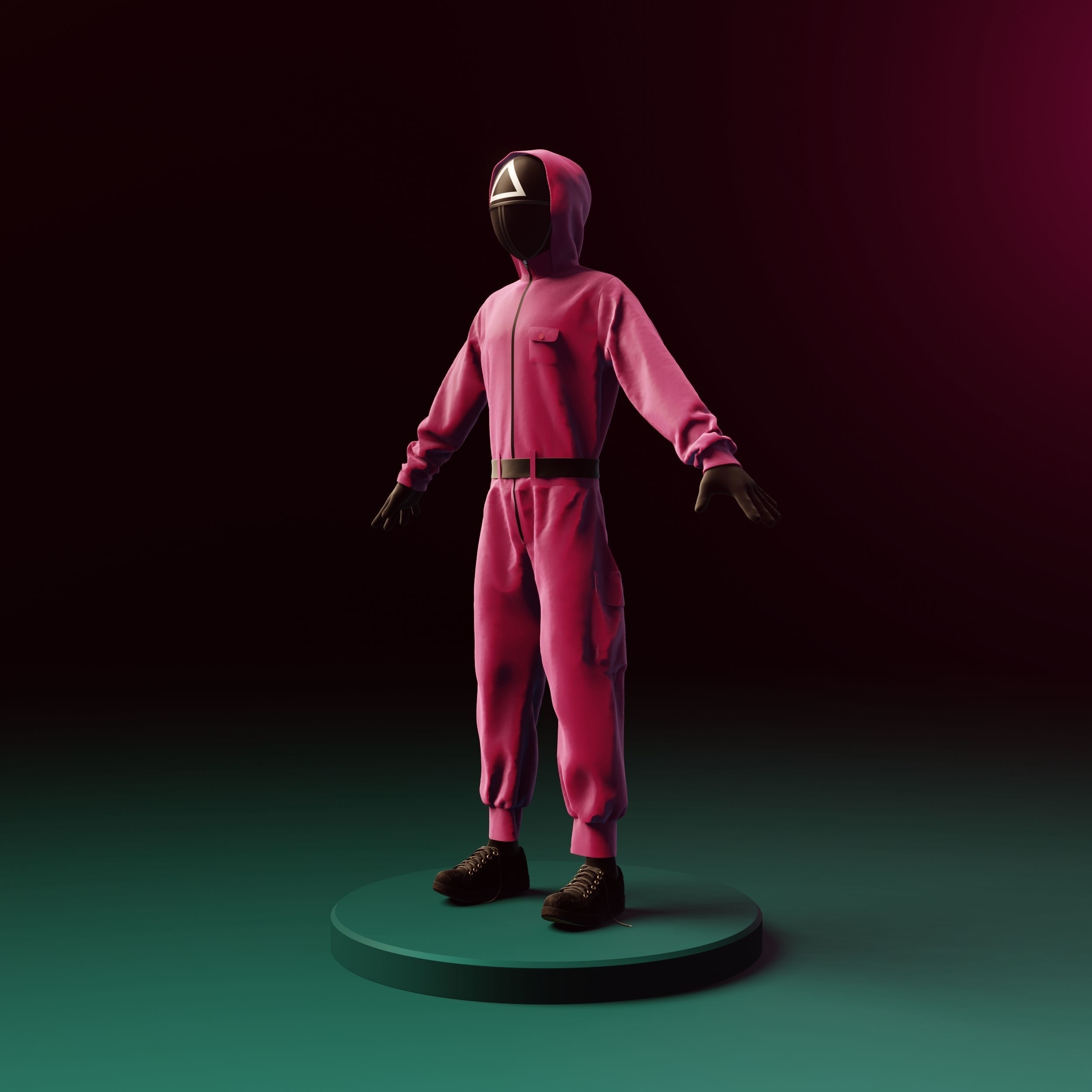 SQUID GAME MODEL EEVEE RENDER 3D model_2