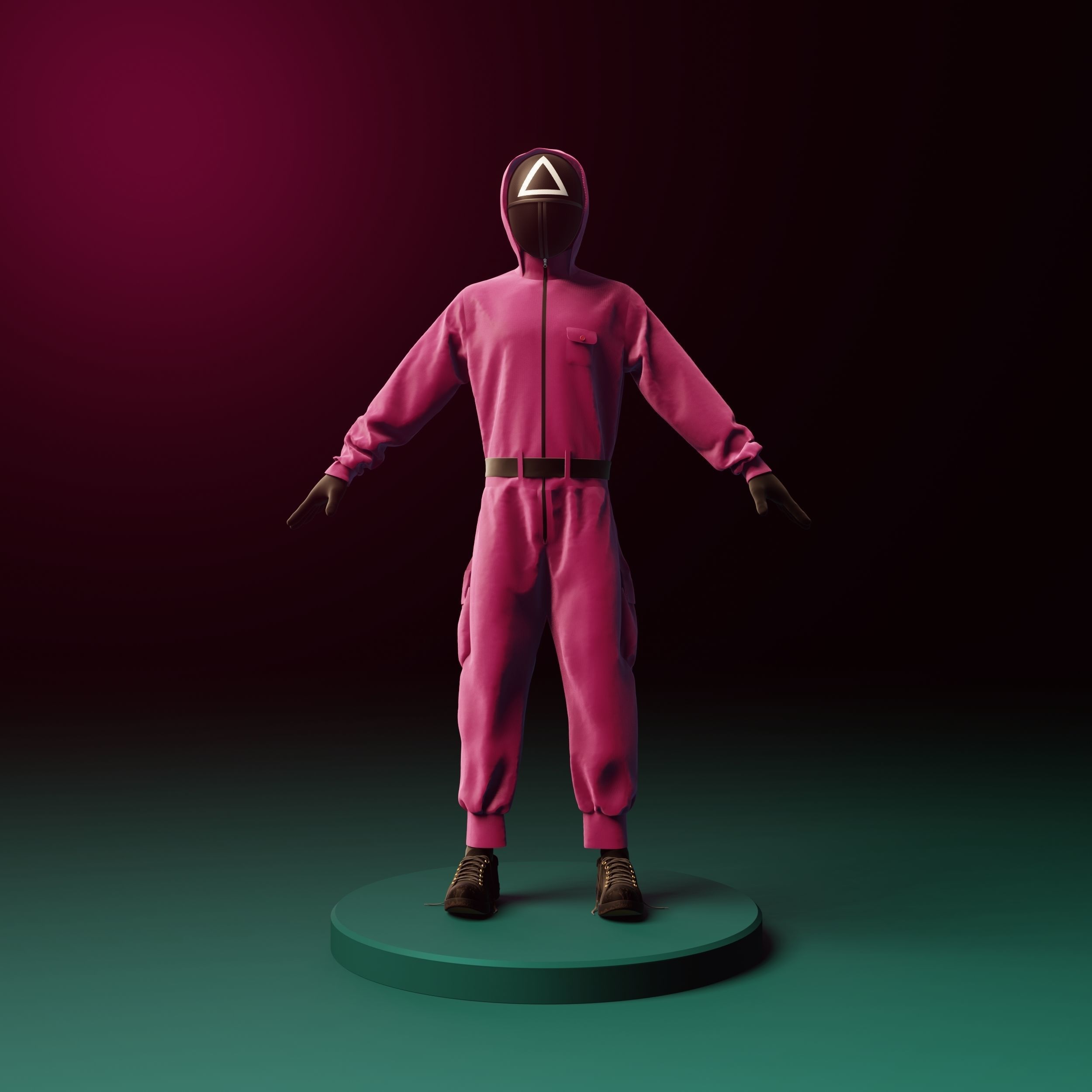 SQUID GAME MODEL EEVEE RENDER 3D model_1