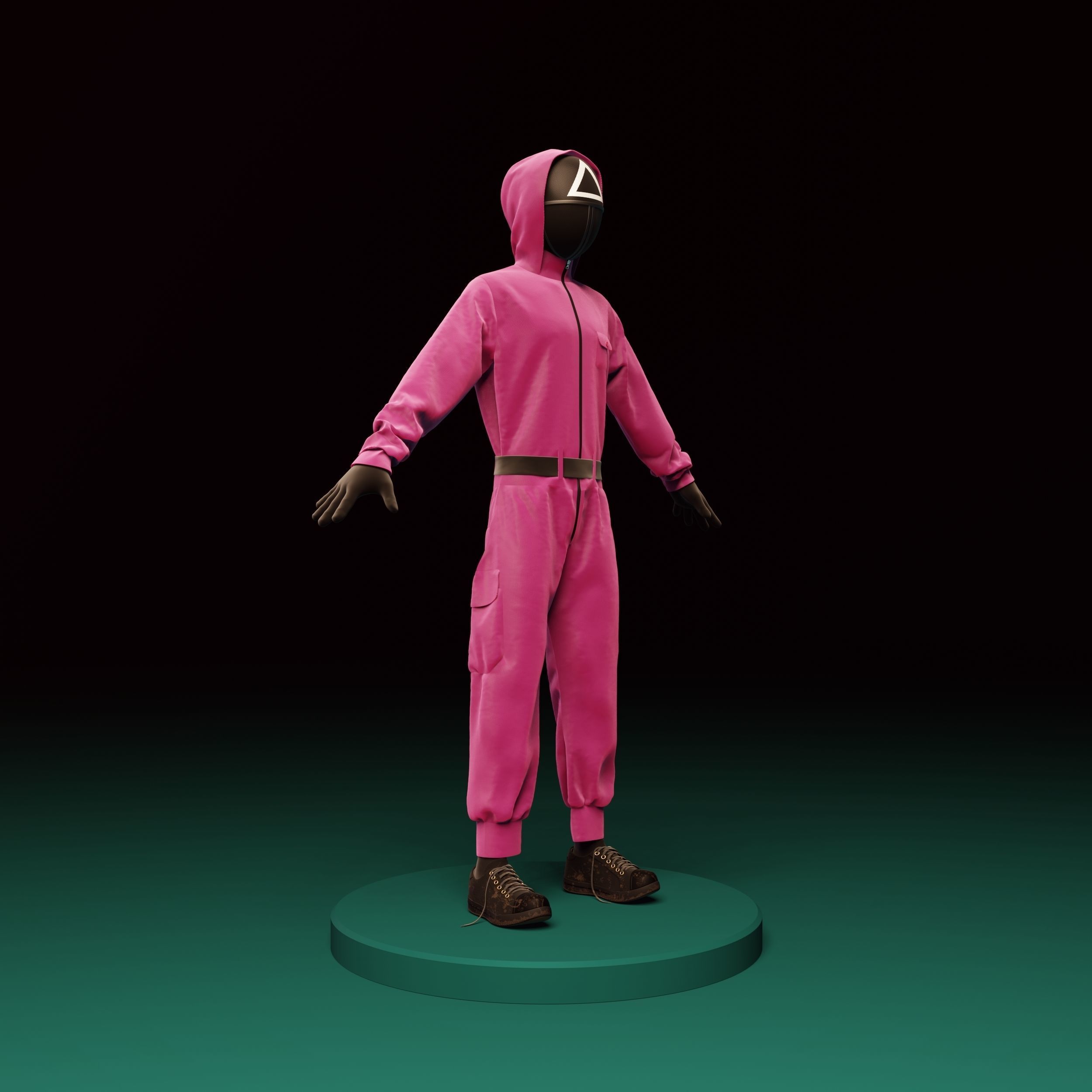 SQUID GAME MODEL EEVEE RENDER 3D model_8