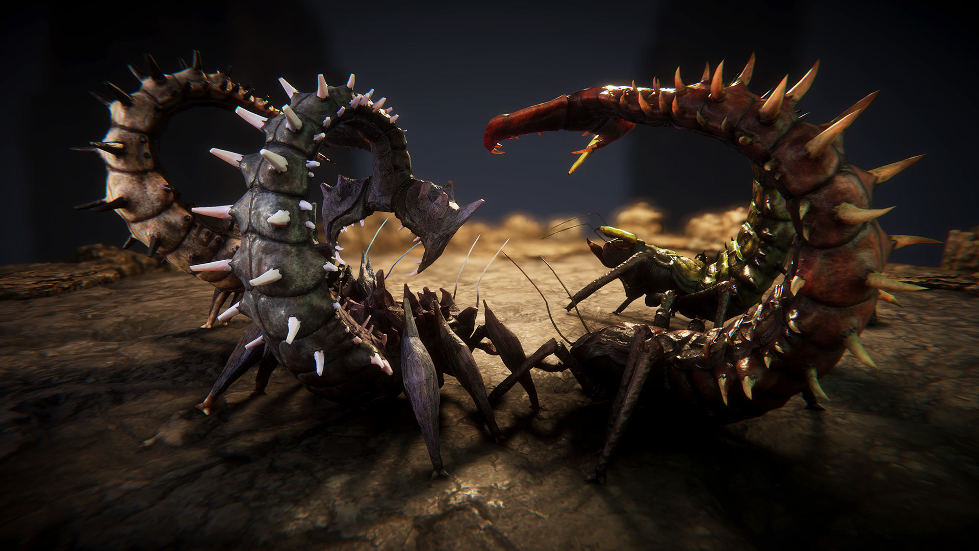 Insect beasts 2 Low-poly 3D model_4