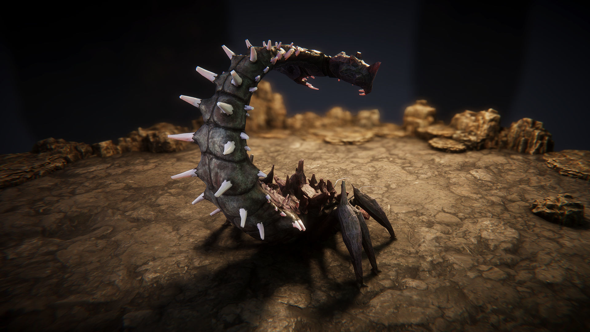 Insect beasts 2 Low-poly 3D model_8