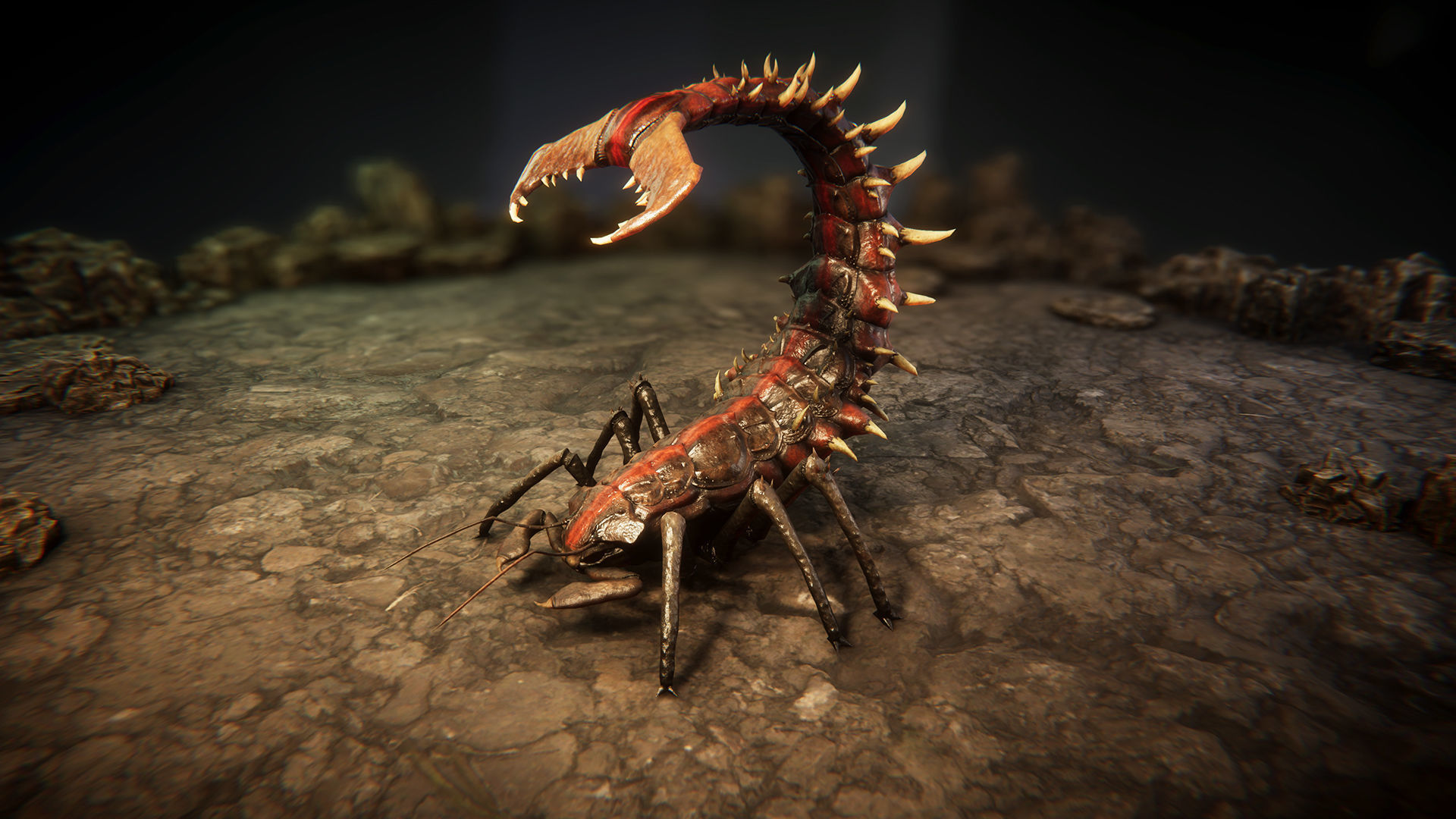 Insect beasts 2 Low-poly 3D model_9