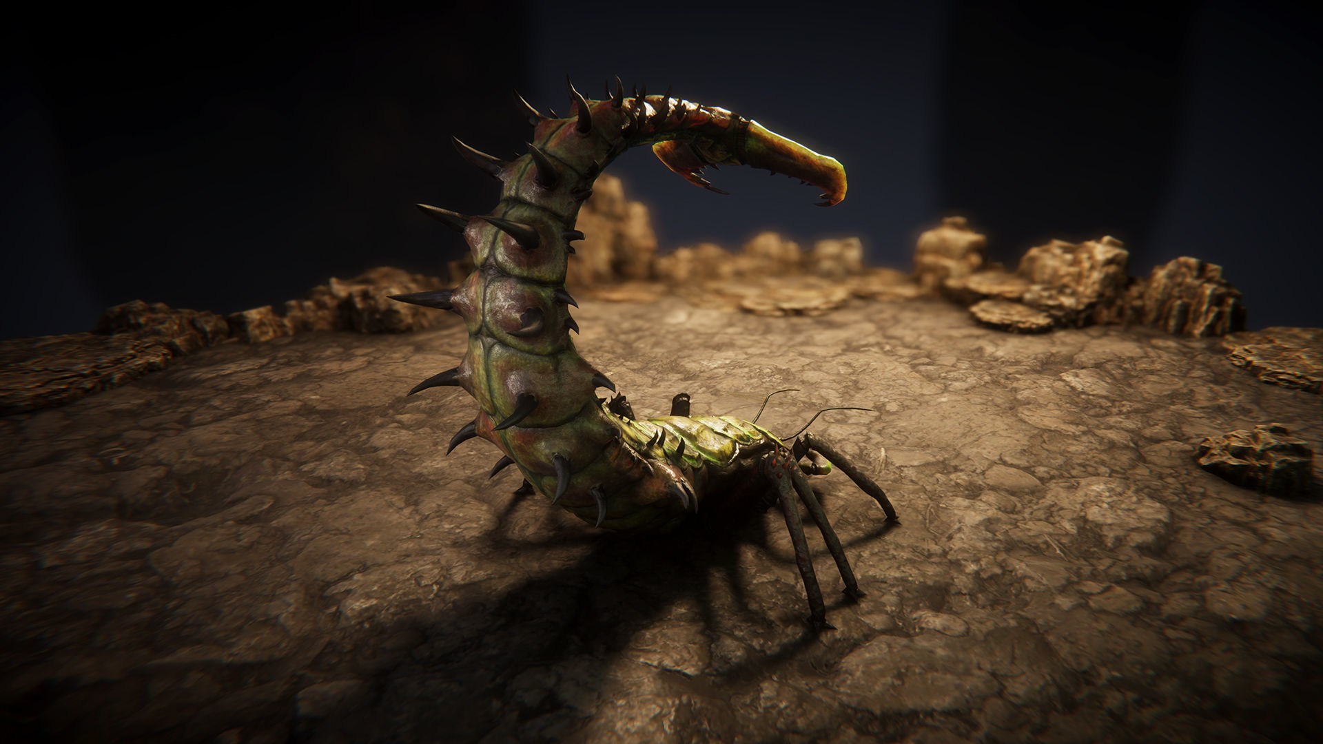 Insect beasts 2 Low-poly 3D model_12