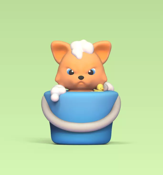 Cat Bath 3D print model