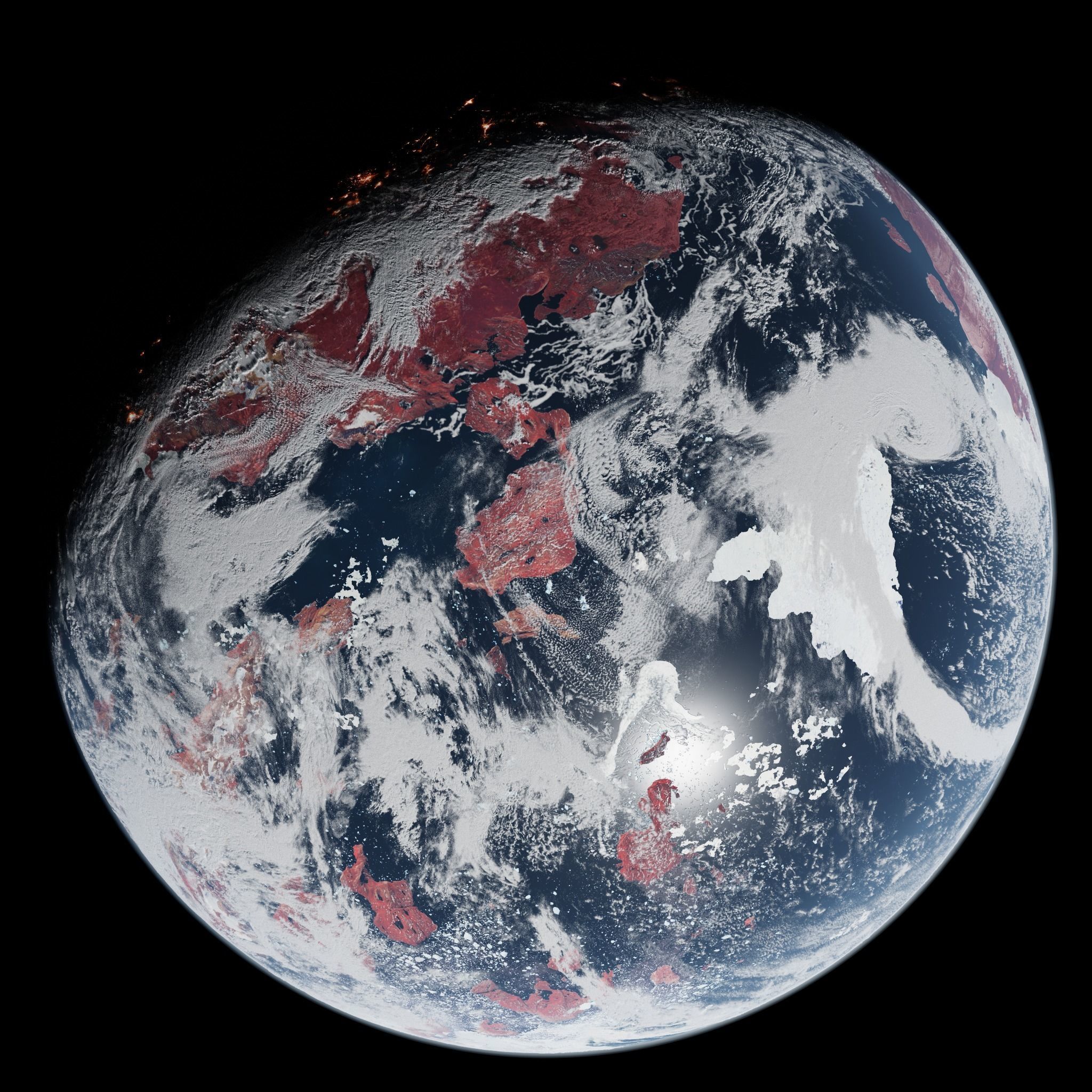 Ice Planet 06 - 16k 3D model_3