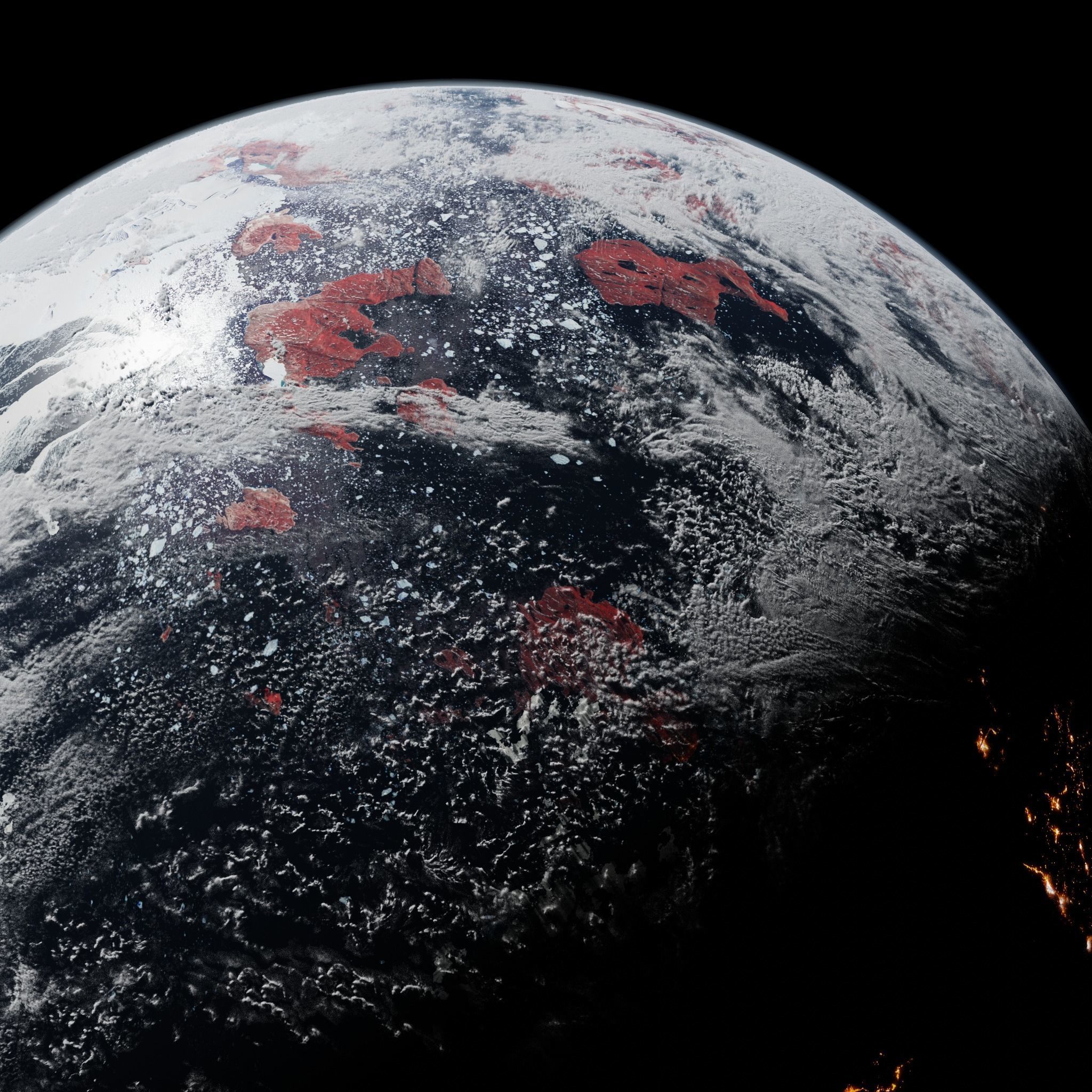 Ice Planet 06 - 16k 3D model_6