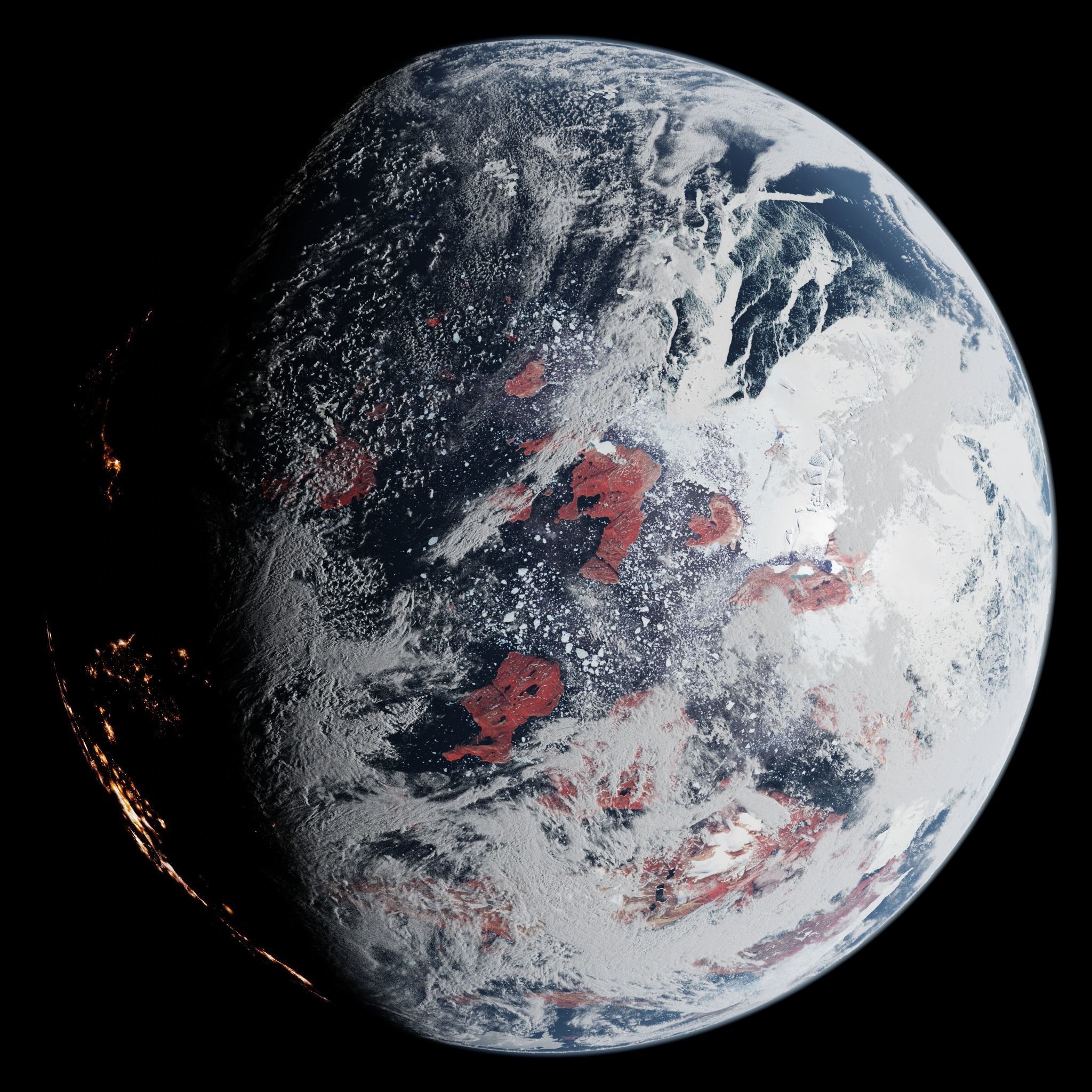 Ice Planet 06 - 16k 3D model_4