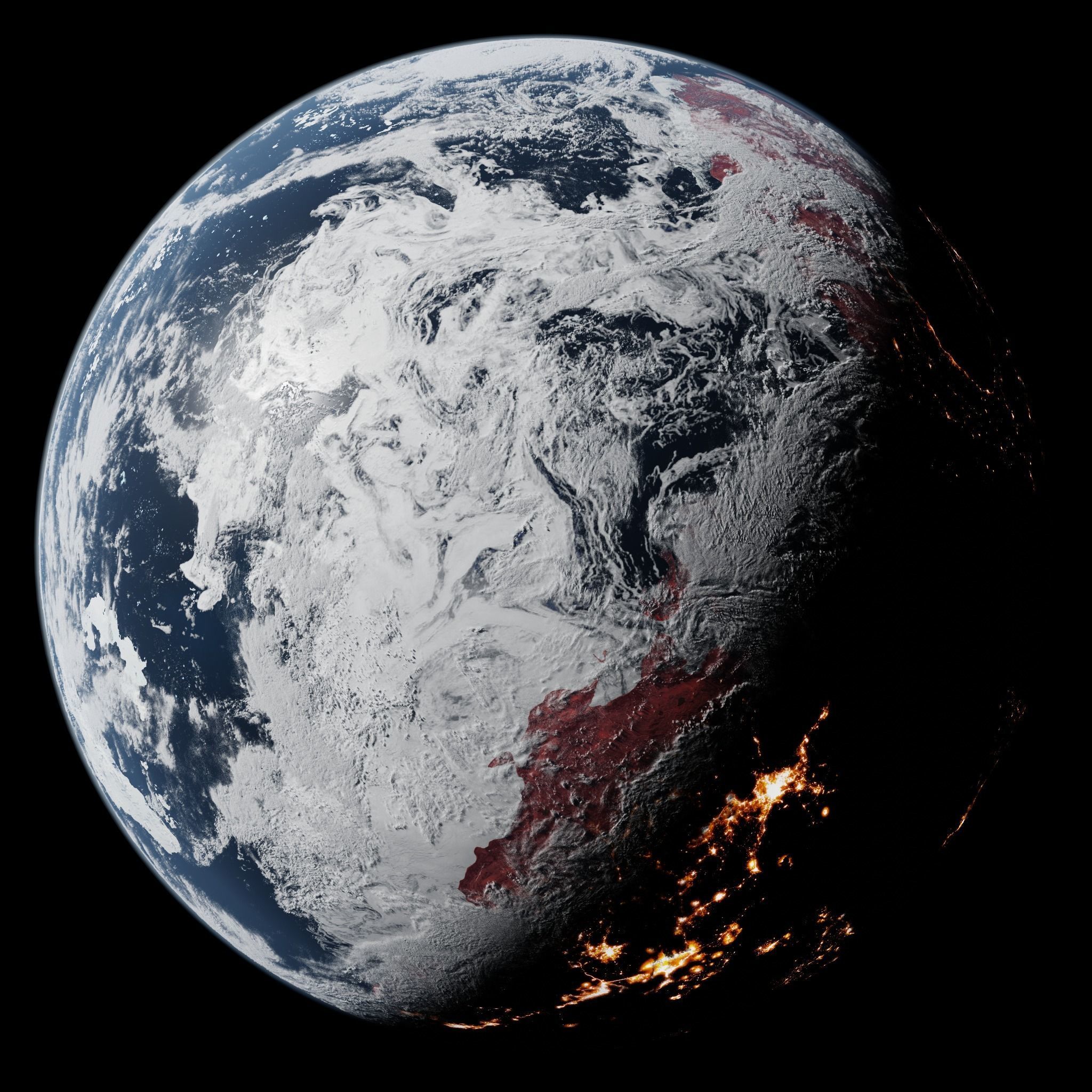 Ice Planet 06 - 16k 3D model_5