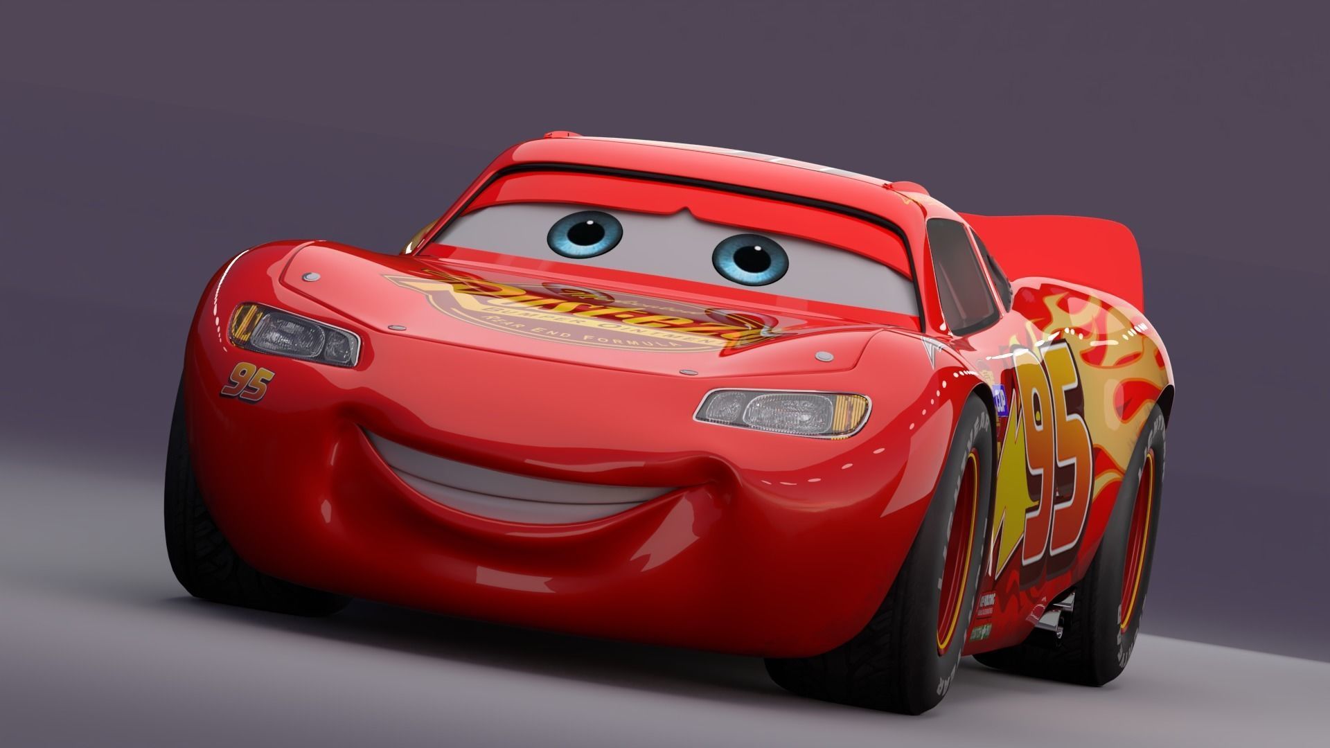 Pixar lightingmcqueen Car model 3D model_7