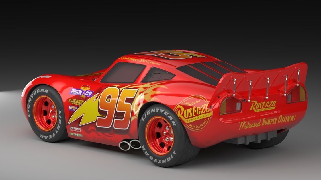 Pixar lightingmcqueen Car model 3D model_2