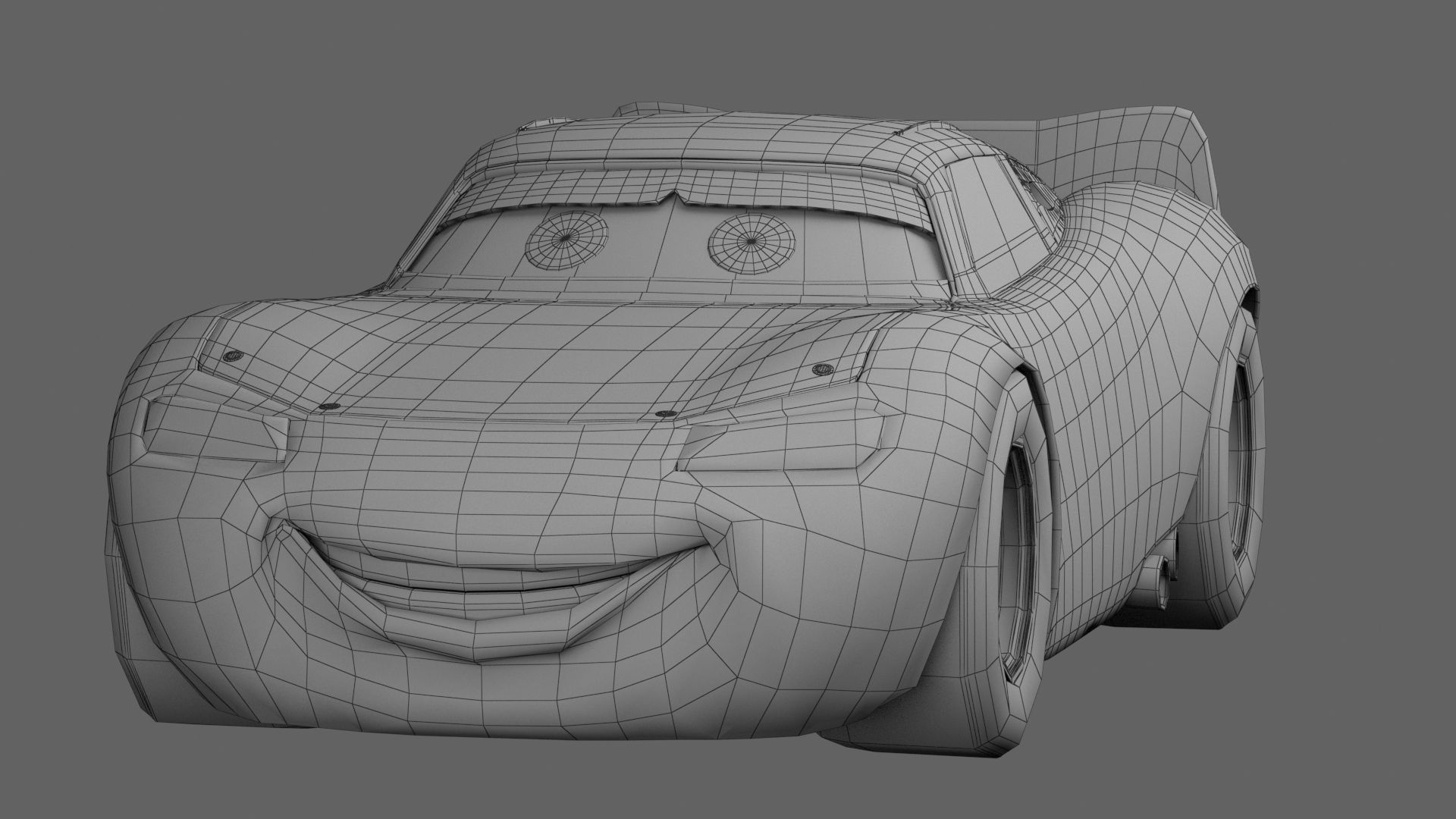 Pixar lightingmcqueen Car model 3D model_11