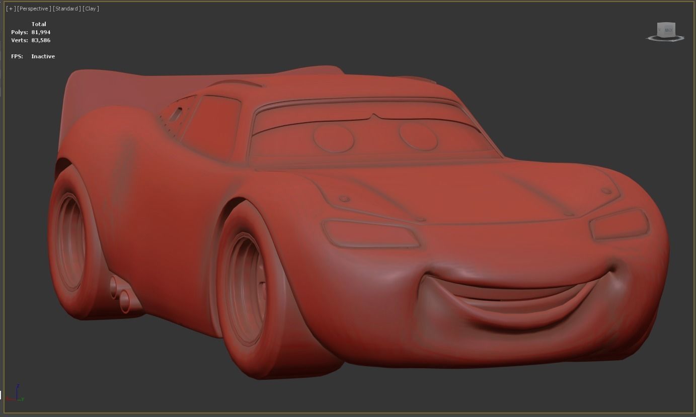 Pixar lightingmcqueen Car model 3D model_17