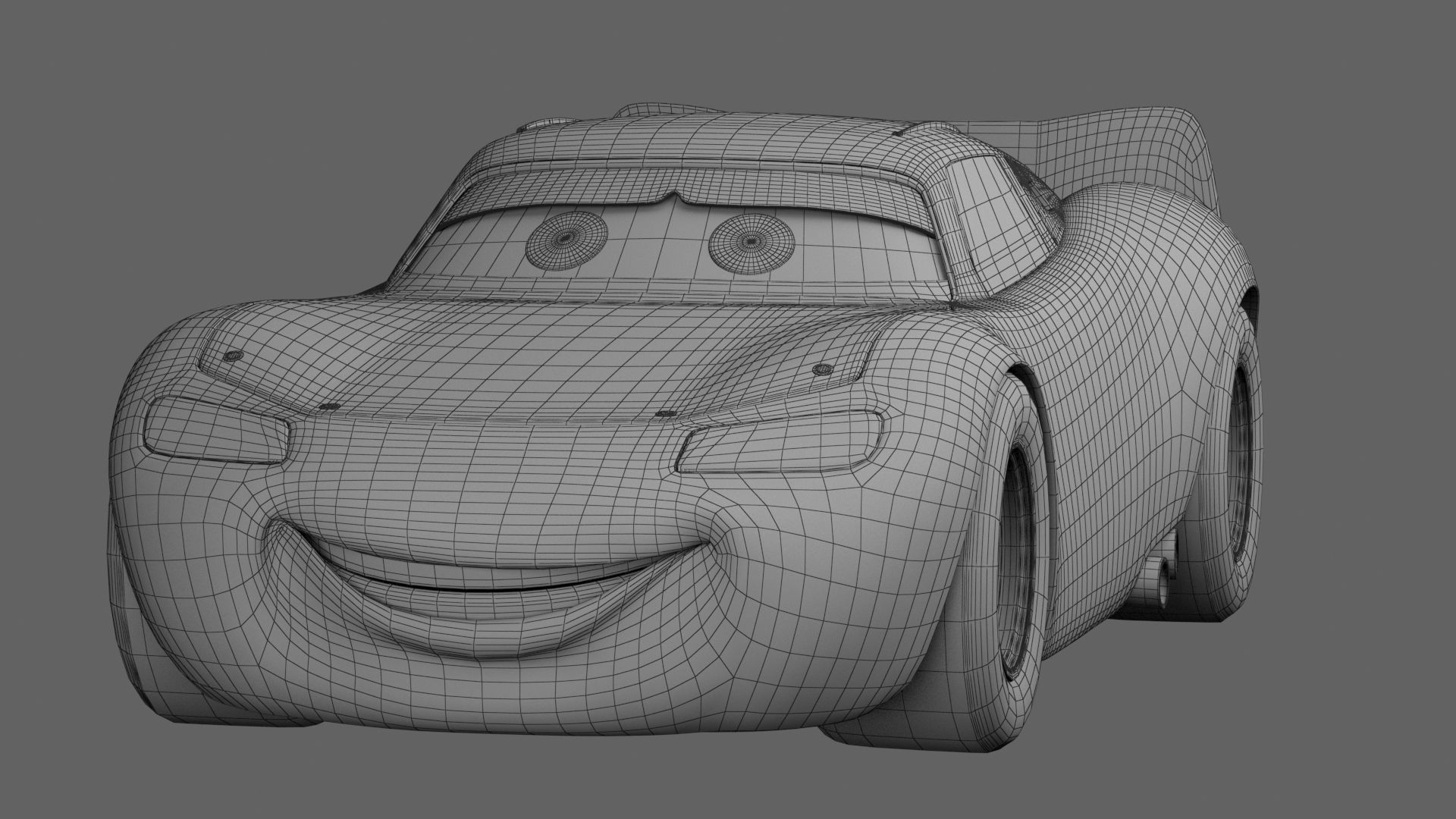 Pixar lightingmcqueen Car model 3D model_12