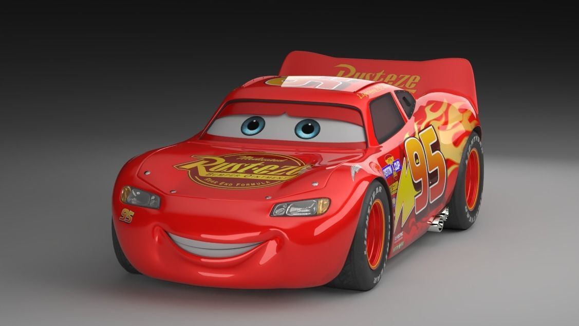 Pixar lightingmcqueen Car model 3D model_3