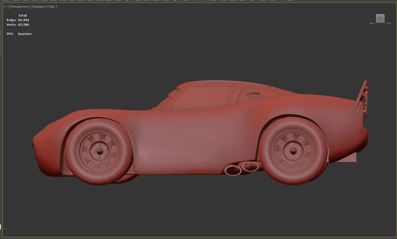 Pixar lightingmcqueen Car model 3D model_14