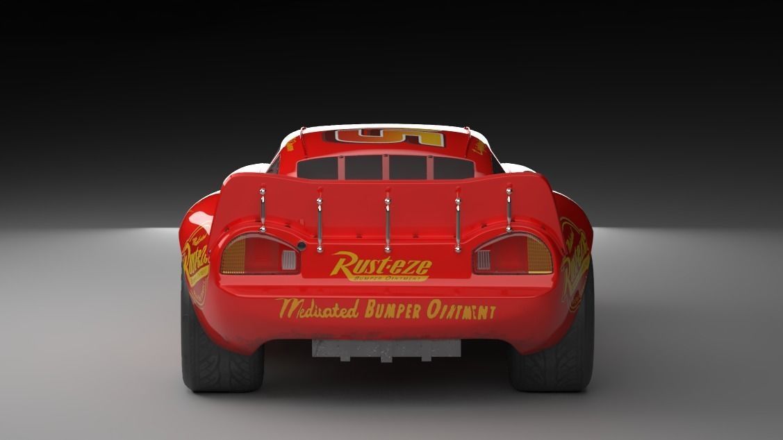 Pixar lightingmcqueen Car model 3D model_8