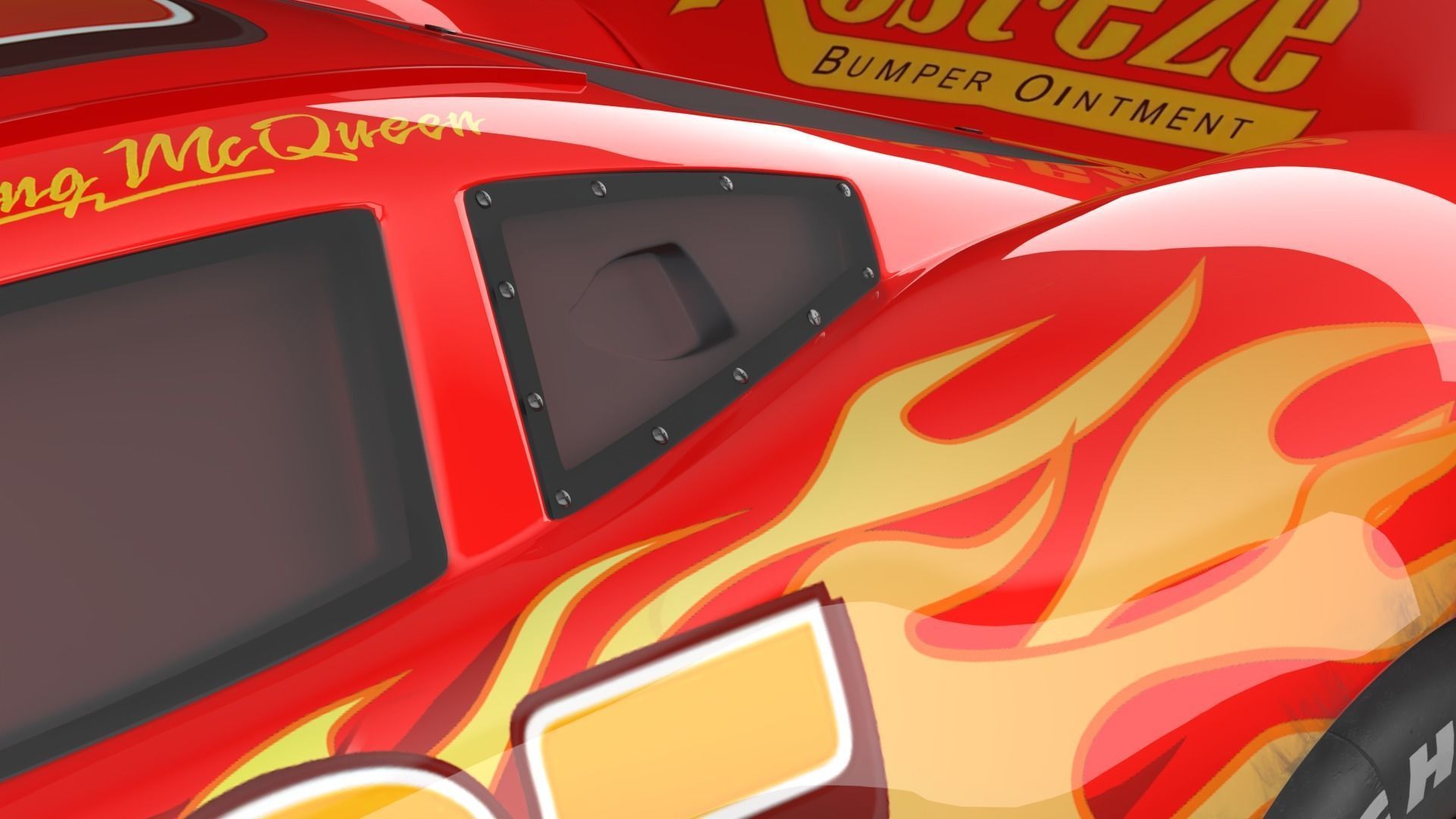 Pixar lightingmcqueen Car model 3D model_9