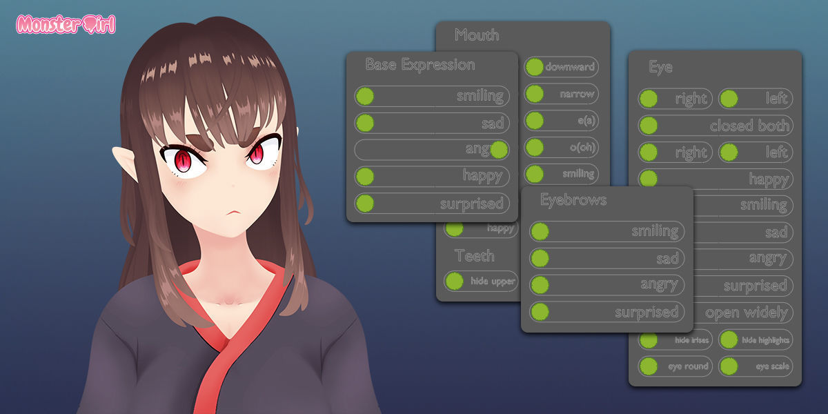 Monster Girl Arachne Low-poly 3D model_8